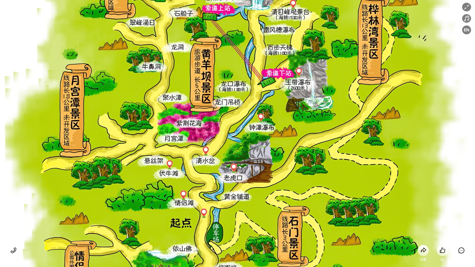 洋县景区导览系统